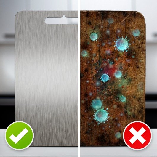 Wood vs Titanium Cutting Board